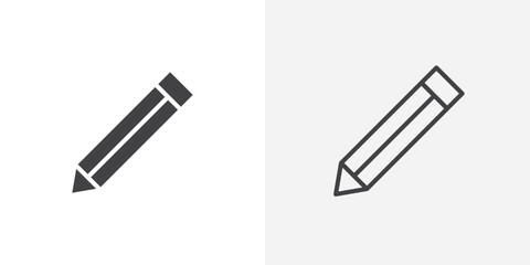 Pencil Icon set. vectors for apps and website designs