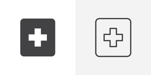 Fototapeta premium Plus Icon set. vectors for apps and website designs