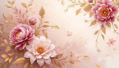 pink flowers background