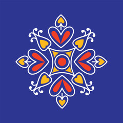 Simple Mandalas Artwork Vector, Mandala design vector, Circular pattern geometric Luxury mandala for Alpona, Henna, Mehndi, tattoo, decoration, Alpona design