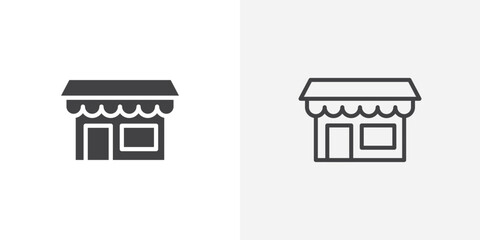 Shop Icon set. vectors for apps and website designs