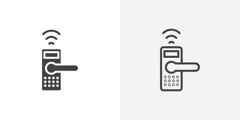 Smart lock Icon set. vectors for apps and website designs