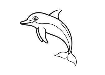 Fototapeta premium Dolphin vector