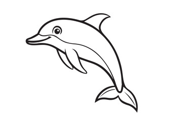 Fototapeta premium Dolphin vector