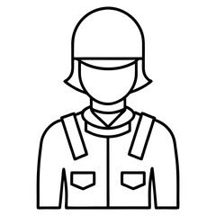 Army Soldier Line Art Drawing