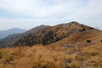mountain landscape in the Tien Shan mountains in autumn