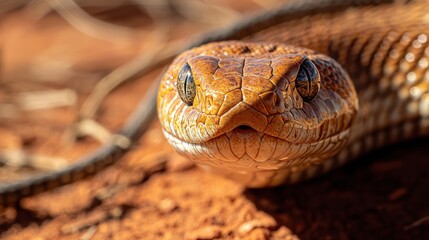 Obraz premium a snake in the wild 