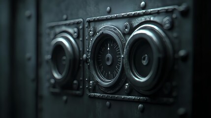 Fototapeta premium High-Quality Photorealistic View of Industrial Monitoring Equipment