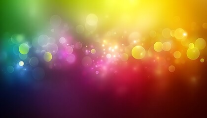 Rainbow bokeh lights background.