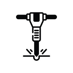 jackhammer vector icon