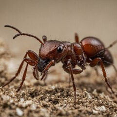 ant on the ground
