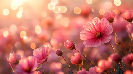 pink flowers in spring