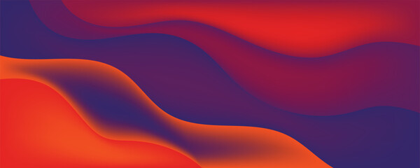 Gradient Abstract Background with Modern Curved Design