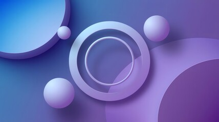 abstract background with circles Abstract Geometric Design with Circles and Spheres