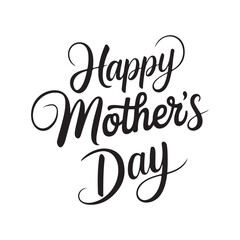 Obraz premium Happy Mother's Day text typography t-shirt design vector illustration