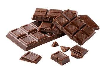 Close Up of Dark Chocolate Chunks and Almonds for Dessert.