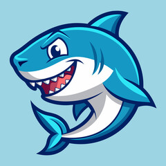 cute shark logo