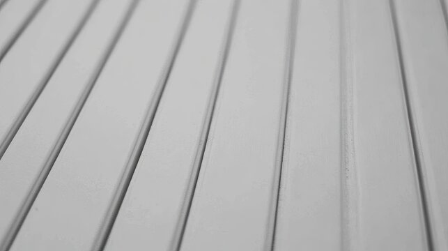 Rows of white plastic strips