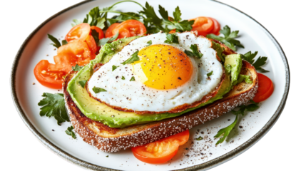 Delicious Avocado Toast with Fried Egg