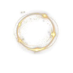 A modern illustration of circle halo lens flare effects for overlay designs, featuring glowing rings, vortex patterns, and circular bright flares with sparkling details.
