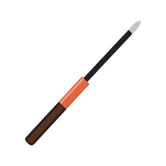 Fototapeta premium A vector illustration of makeup cosmetic eyeliner on white background