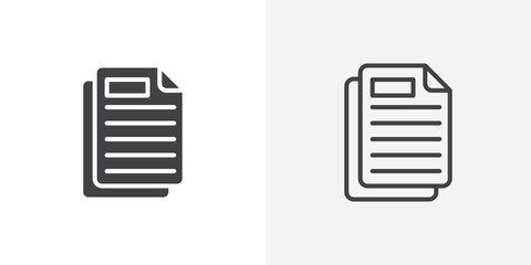 Copy vector icon symbol. illustration sign collection.