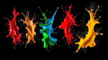 Colour  splash wallpaper
