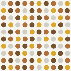 Tile vector pattern with pastel polka dots arrange in line. Colorful circle shape texture for background, blog, web design, scrapbooks, party, invitations and cards.