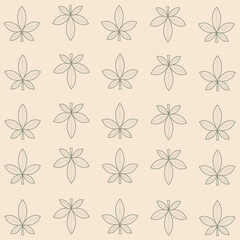 Vector green, yellow and orange leaf. Autumn seamless background with autumn leaves vector for wallpaper, textile, surface, fashion, card, stationary, home decor and wrapping