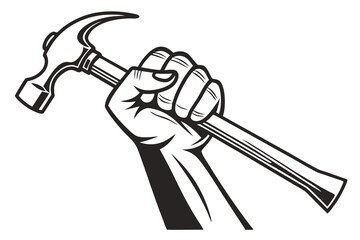 Strength and Labor Hammer in a Firm Fist