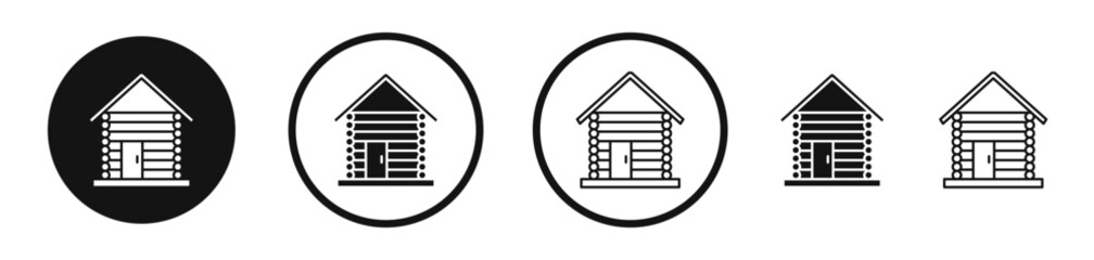 Cabin icon set. vector icons for apps and website ui design
