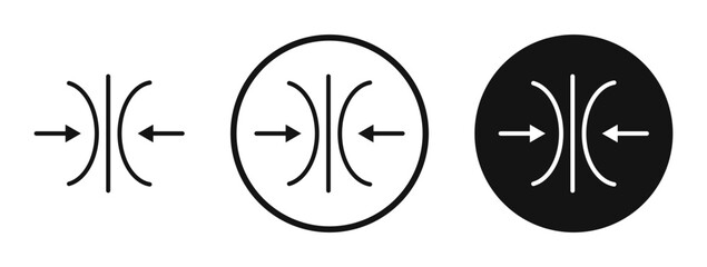 Elastic icon set. vector icons for apps and website ui design