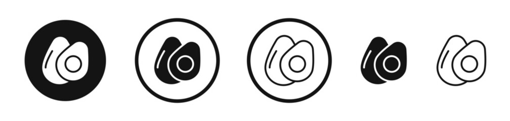 Egg icon set. vector icons for apps and website ui design