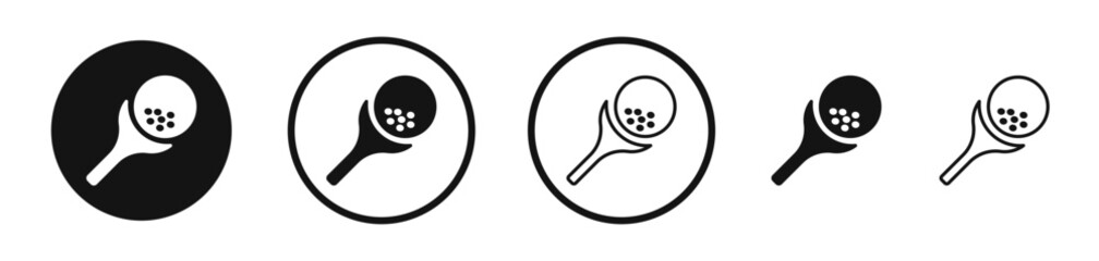 Golf ball icon set. vector icons for apps and website ui design