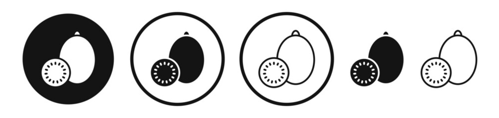 Kiwi icon set. vector icons for apps and website ui design
