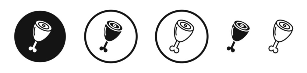 Meat icon set. vector icons for apps and website ui design