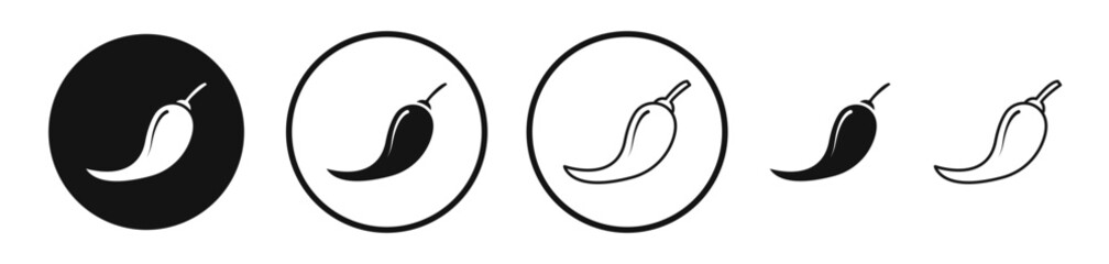 Pepper icon set. vector icons for apps and website ui design