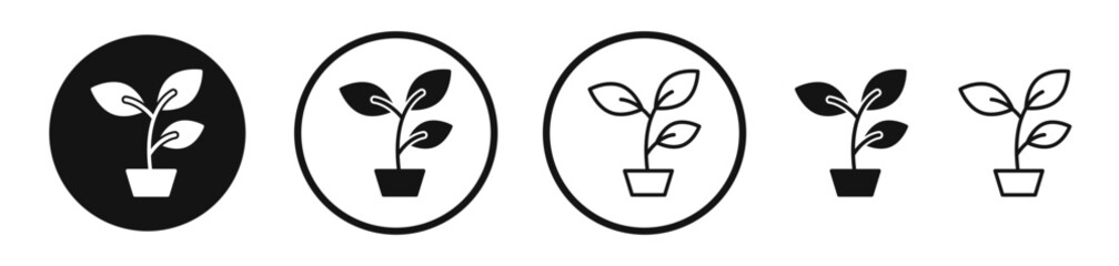 Seedling icon set. vector icons for apps and website ui design