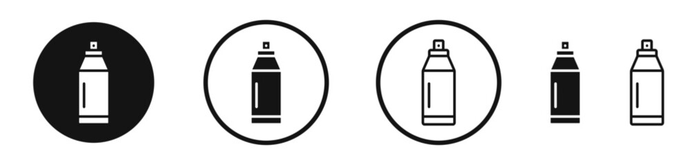 Spray can icon set. vector icons for apps and website ui design