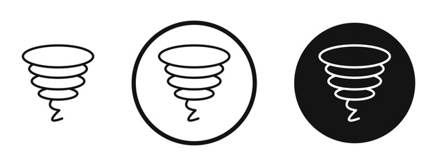 Tornado icon set. vector icons for apps and website ui design