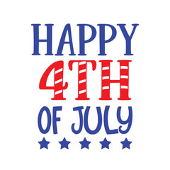 4th July Typography Vector Illustration and Calligraphy Text Design | Independence Day Graphics