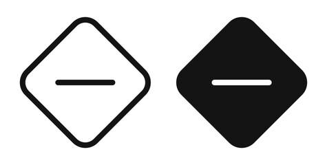 Window Minimize icon set. vector icons for apps and website ui design