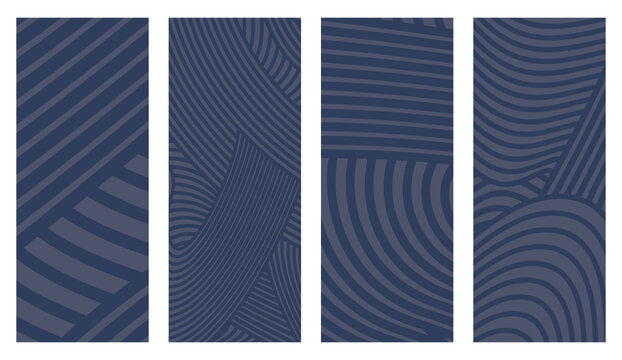 Collection Abstract irregular multi color striped lines textured background design bundle. for clothes, fabric, cover, background, invitations, X banner and others