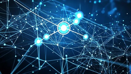 Plexus Background Template for Tech Presentations Generative AI