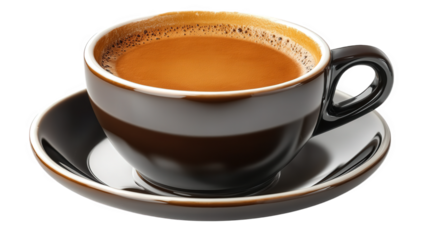 Espresso in a Dark Cup