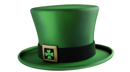 Green Leprechaun Hat Illustration