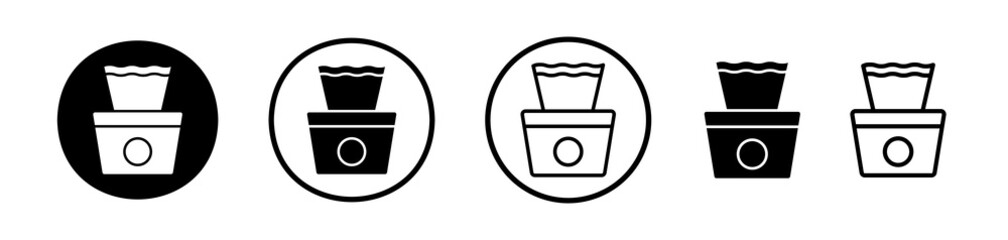 Baby wipe icons symbol. Flat and line design style.