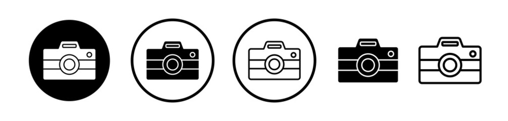 Camera vector icon symbol. illustration sign collection.