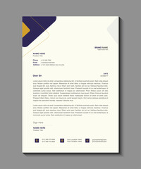 Abstract Corporate Business Style Letterhead Design. Abstract Letterhead Design, Modern Business Letterhead Design Template - vector, Business letterhead design template, Vector illustration.
