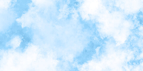 Abstract grunge sky blue soft painted watercolor paint splash. inspiring views of fluffy clouds blue sky background. cloudy blue sky various natural clouds and smoke. morning cloud in the sky.
